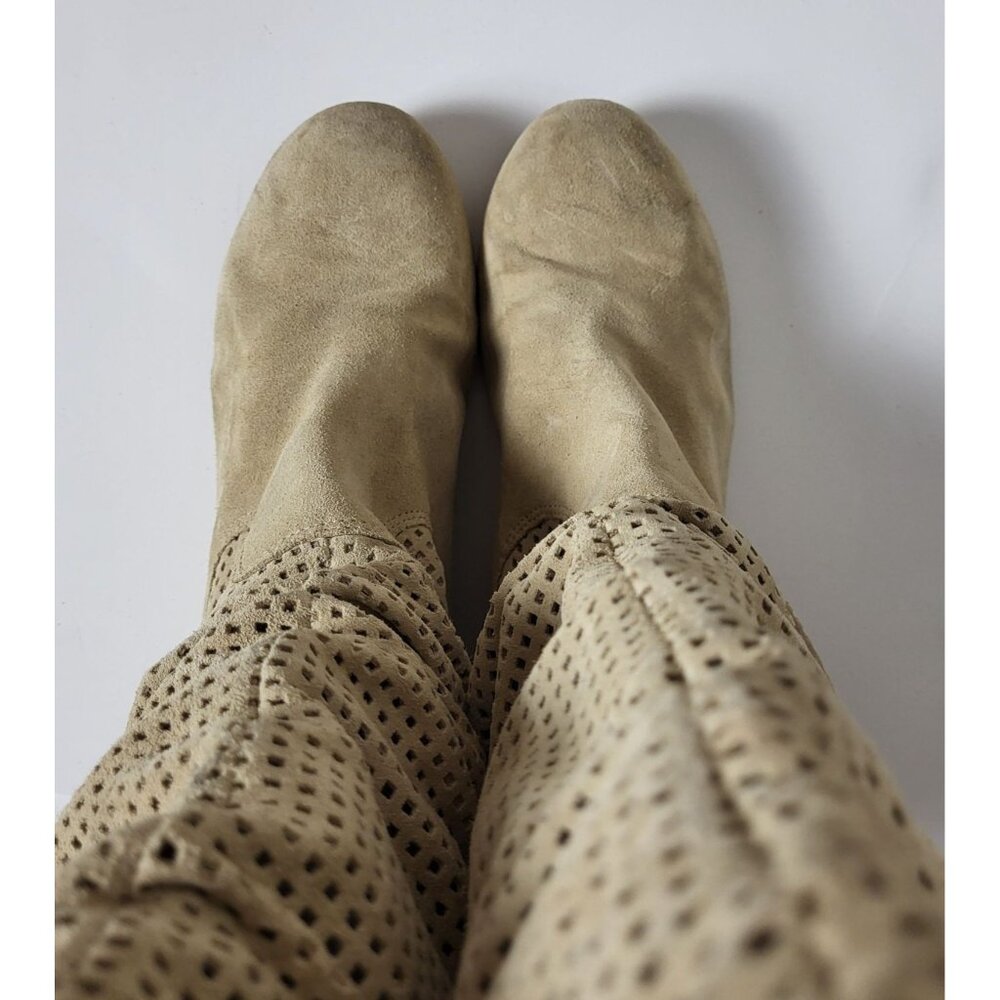 Ugg Slouch Abilene Leather Pull On Knee High Boots Size 9 - Picture 3 of 10